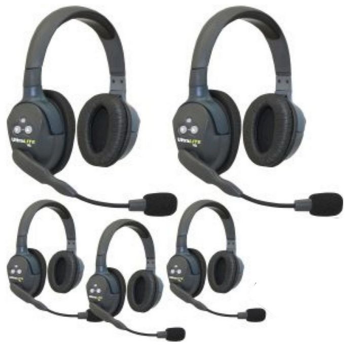 Eartec UltraLITE™ Double 5 osobowy system komunikacji bezprzewodowej – słuchawka podwójna